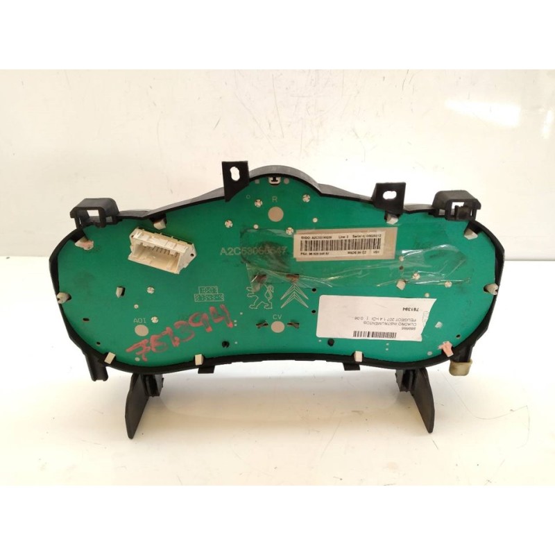 Recambio de cuadro instrumentos para peugeot 207 1.4 hdi referencia OEM IAM 9662904680 - Blanco 4