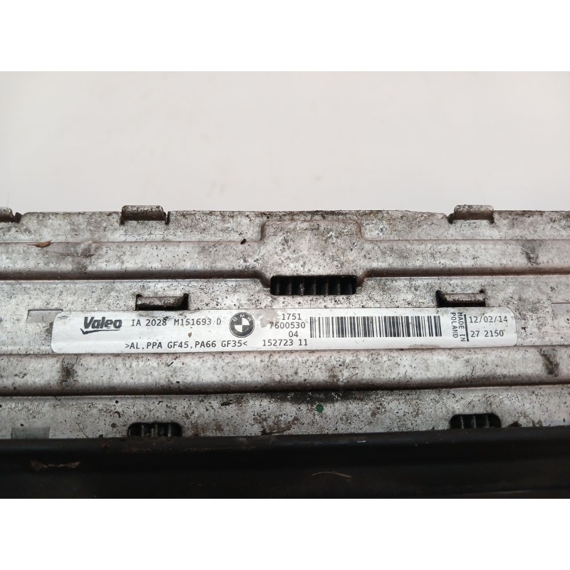 Recambio de intercooler para bmw serie 3 lim. (f30) 318d referencia OEM IAM 7600530 1751 15272311 - Gris 2