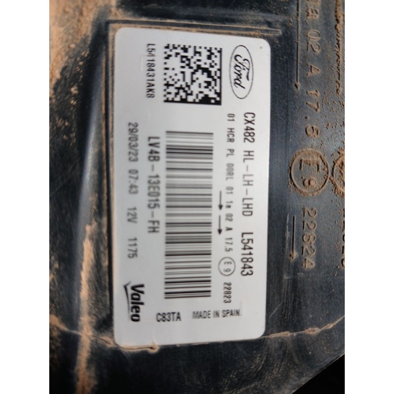 Recambio de faro izquierdo para ford kuga hybrid st-line referencia OEM IAM LV4B13E015FH 3