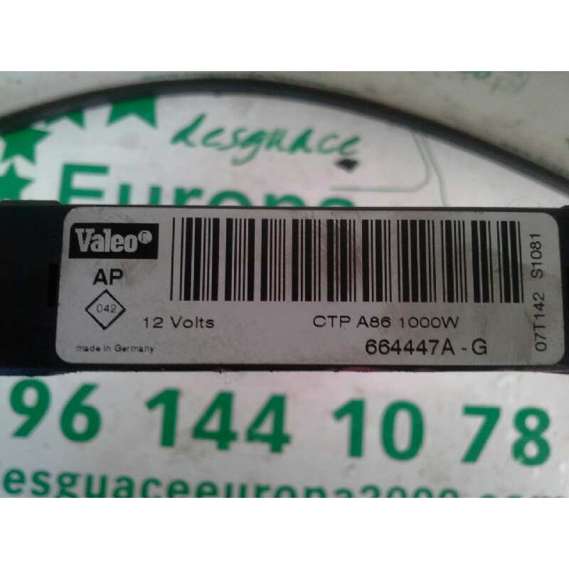 Recambio de resistencia calefaccion para peugeot 207 1.4 hdi referencia OEM IAM 664447AG - Blanco 3