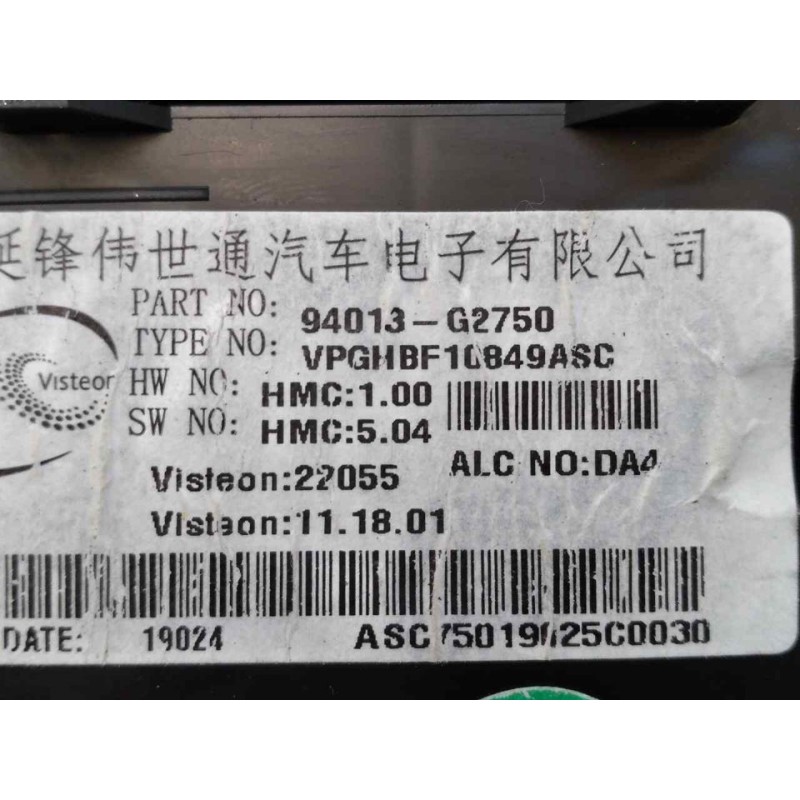 Recambio de cuadro instrumentos para hyundai ioniq klass hybrid referencia OEM IAM 94013G2750 - Gris 2