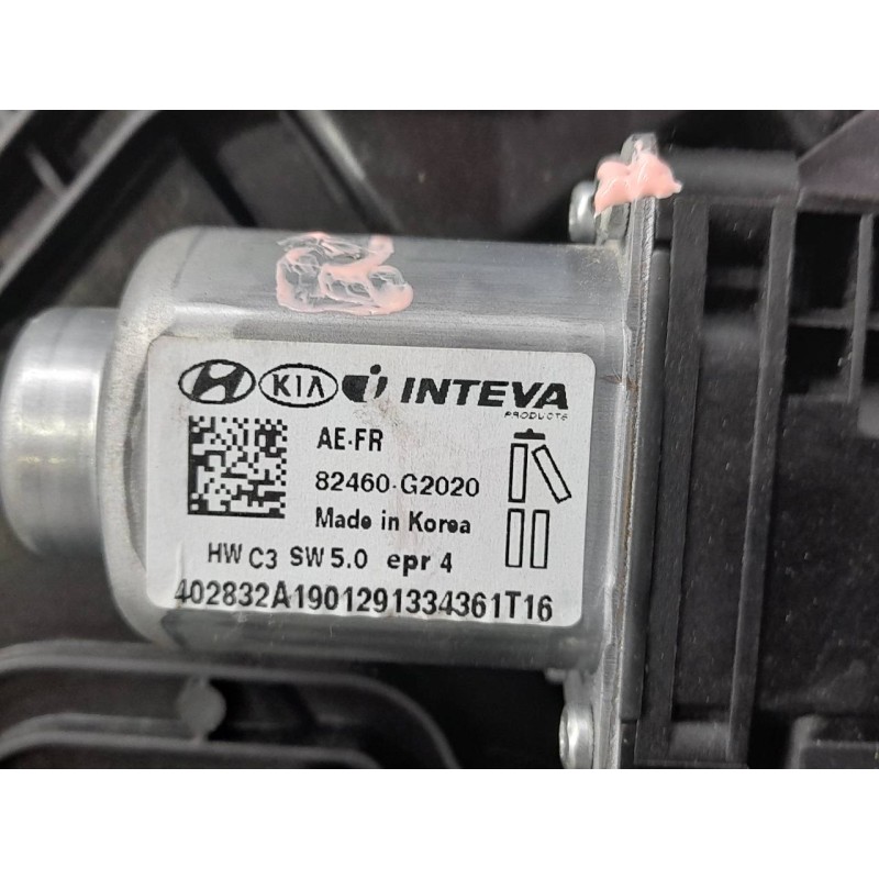 Recambio de elevalunas delantero derecho para hyundai ioniq klass hybrid referencia OEM IAM 82460G2020 INTEVA - Gris 3
