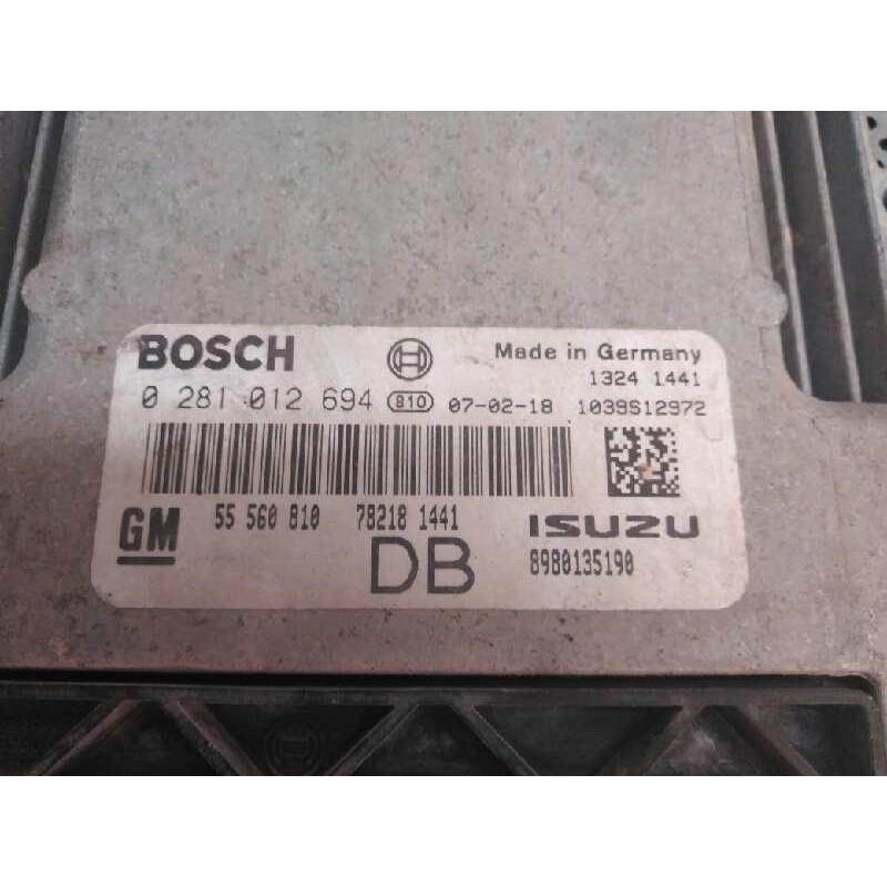 Recambio de centralita motor uce para opel astra gtc cosmo referencia OEM IAM 0281012694 55560810 - Negro 3