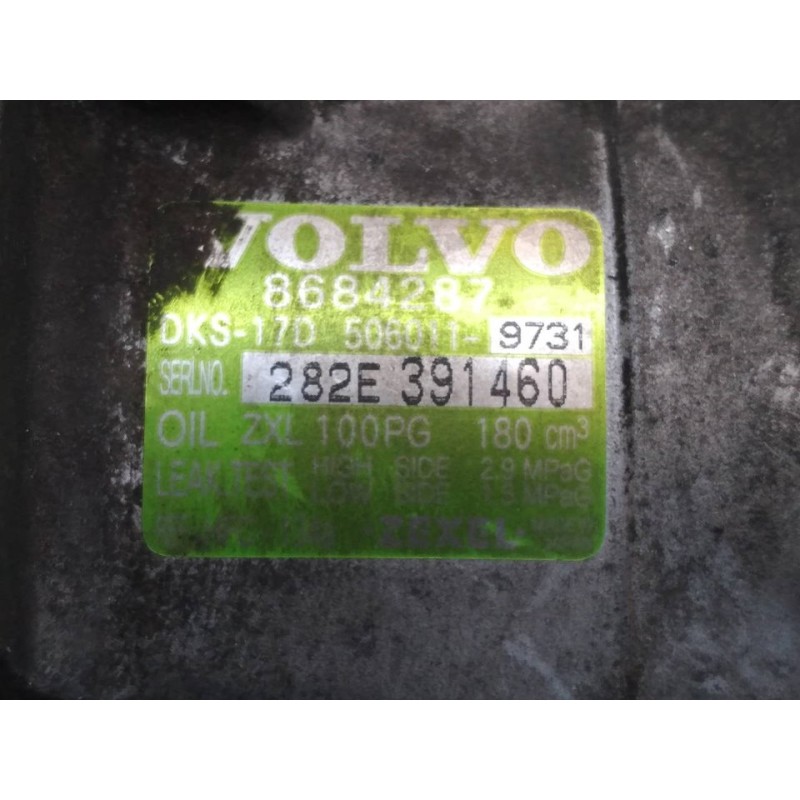 Recambio de compresor aire acondicionado para volvo s80 berlina 2.4 (125kw) referencia OEM IAM 8684287 282E391460 4