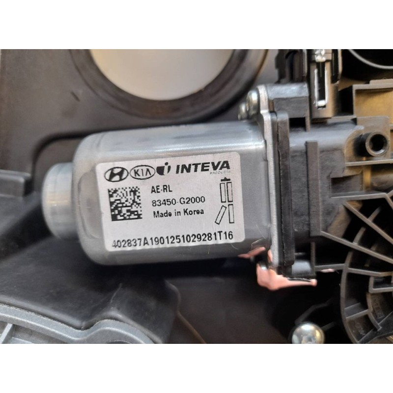 Recambio de elevalunas trasero izquierdo para hyundai ioniq klass hybrid referencia OEM IAM 83450G2000 - Gris 3