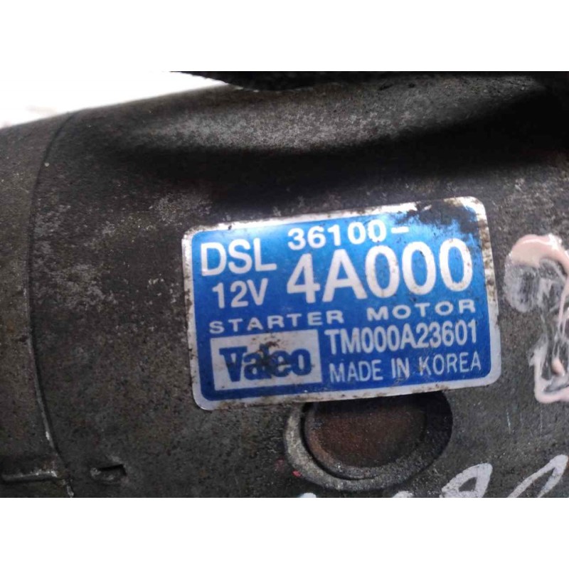 Recambio de motor arranque para kia sorento 2.5 crdi ex referencia OEM IAM 361004A000 - Negro 4