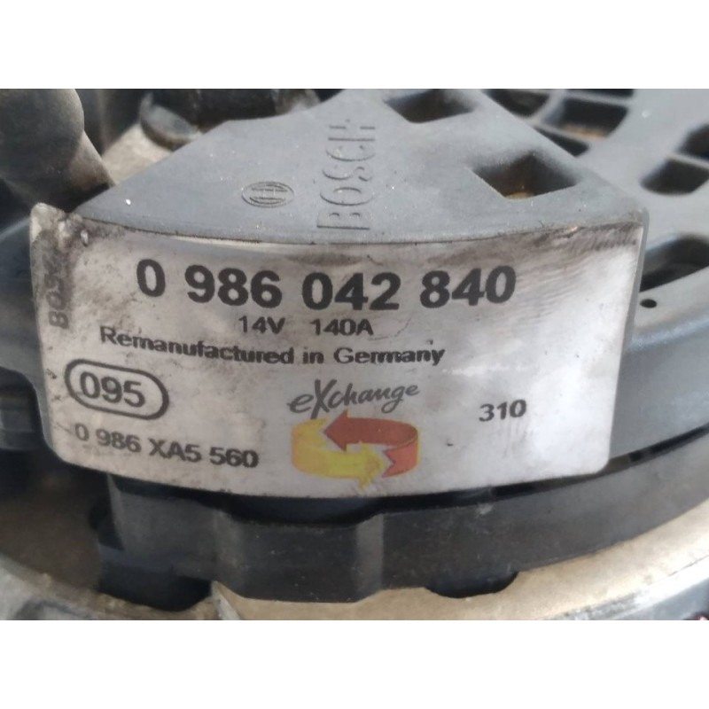 Recambio de alternador para volvo s80 berlina 2.4 (125kw) referencia OEM IAM 0986042840 0986XA5560 5