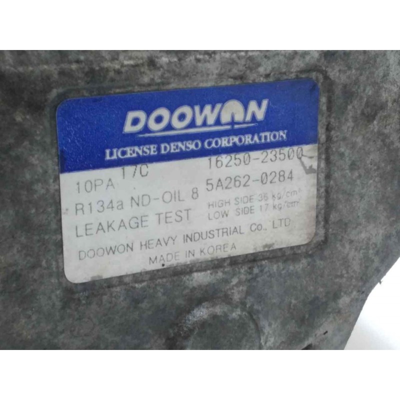 Recambio de compresor aire acondicionado para kia sorento 2.5 crdi ex referencia OEM IAM 5A2620284 - Negro 3