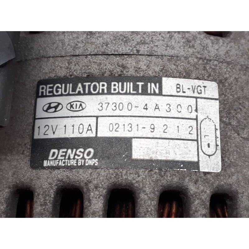 Recambio de alternador para kia sorento 2.5 crdi concept referencia OEM IAM 373004A300 2