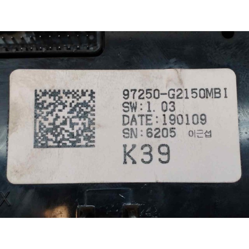 Recambio de mando climatizador para hyundai ioniq klass hybrid referencia OEM IAM 97250G2150MB A2C38317701 - Gris 3
