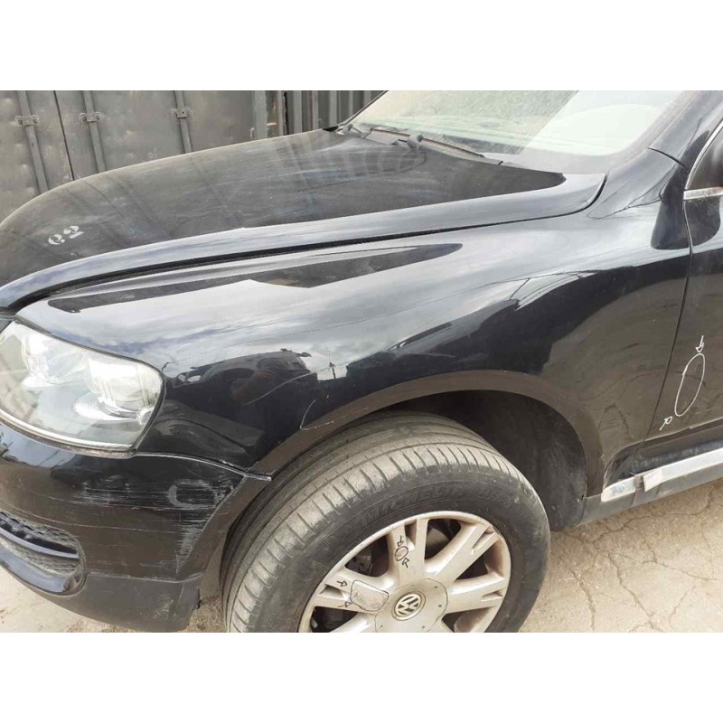 Recambio de aleta delantera izquierda para volkswagen touareg (7la) tdi r5 referencia OEM IAM - Negro 2