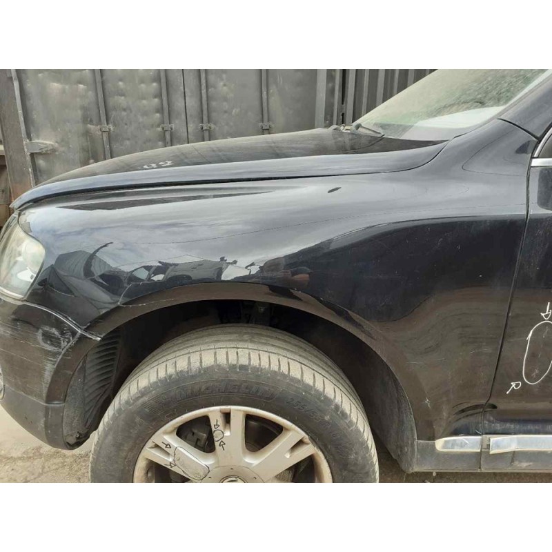 Recambio de aleta delantera izquierda para volkswagen touareg (7la) tdi r5 referencia OEM IAM - Negro 3