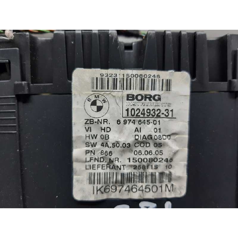 Recambio de cuadro instrumentos para bmw serie 1 berlina (e81/e87) 116i referencia OEM IAM 102493231 697464501 150080246 - Gris 4