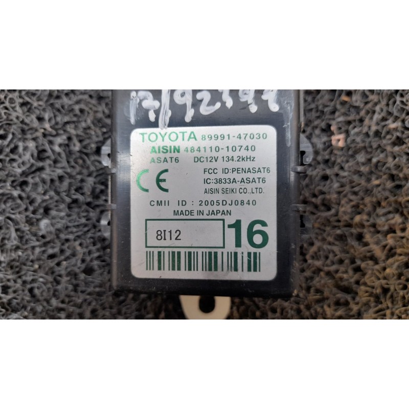 Recambio de centralita check control para toyota prius (nhw20) sol referencia OEM IAM 8999147030 48411010740 - Blanco 2