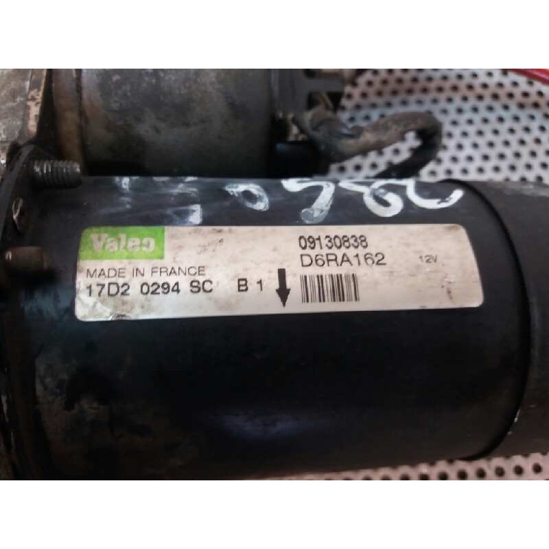 Recambio de motor arranque para opel corsa c club referencia OEM IAM D6RA162 09130838 VALEO - Gris 4