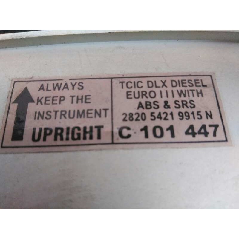 Recambio de cuadro instrumentos para tata indica 1.4 diesel referencia OEM IAM 282054219915N - Verde 2