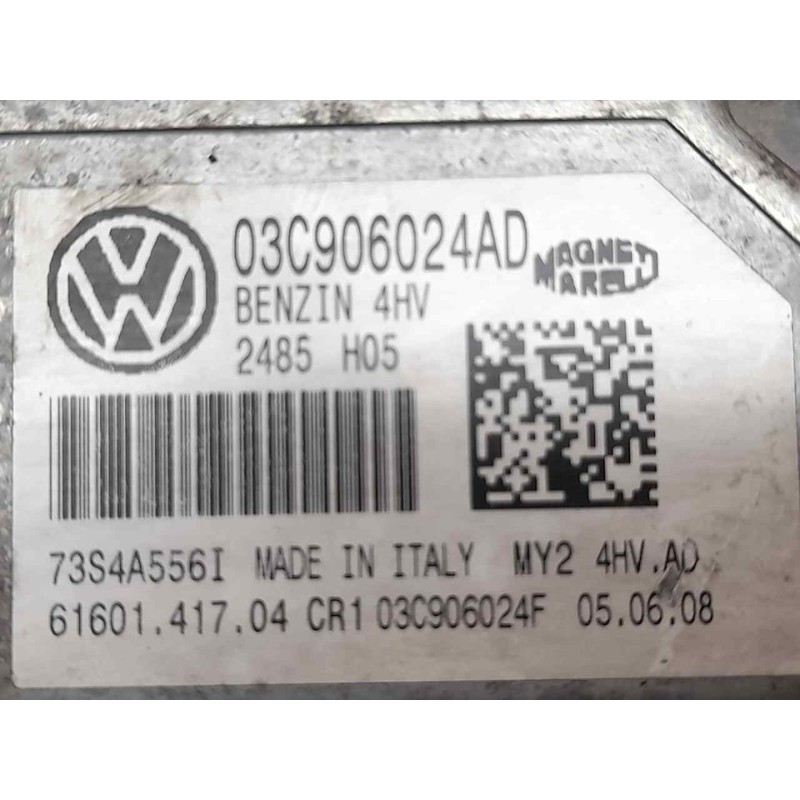 Recambio de centralita motor uce para volkswagen polo (9n3) united referencia OEM IAM 03C906024AD 73S4A556I - Blanco 2