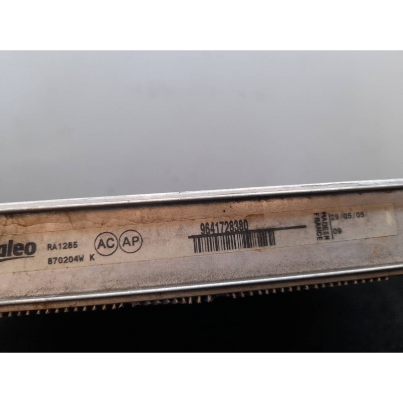 Recambio de radiador agua para lancia phedra (180) 2.2 jtd referencia OEM IAM 9641728380 - Negro 3