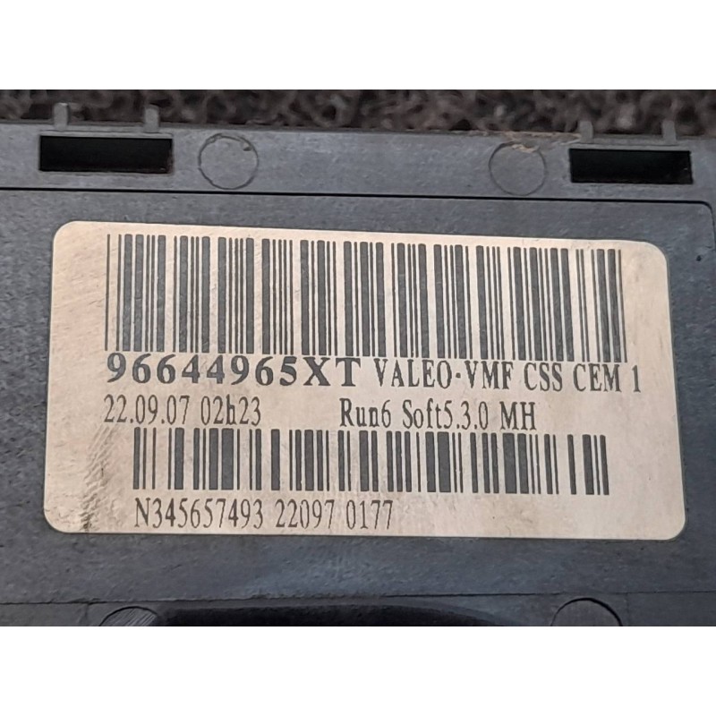 Recambio de mando luces para citroën c4 grand picasso exclusive referencia OEM IAM 96644965XT - Negro 2