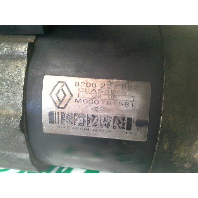 Recambio de motor arranque para renault kangoo (f/kc0) 1.5 dci diesel referencia OEM IAM 8200227092 M000T91581 - Gris 2