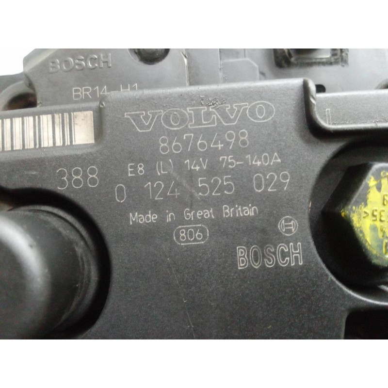 Recambio de alternador para volvo s60 berlina 2.4 d referencia OEM IAM 0124525029 8676498 - Negro 6