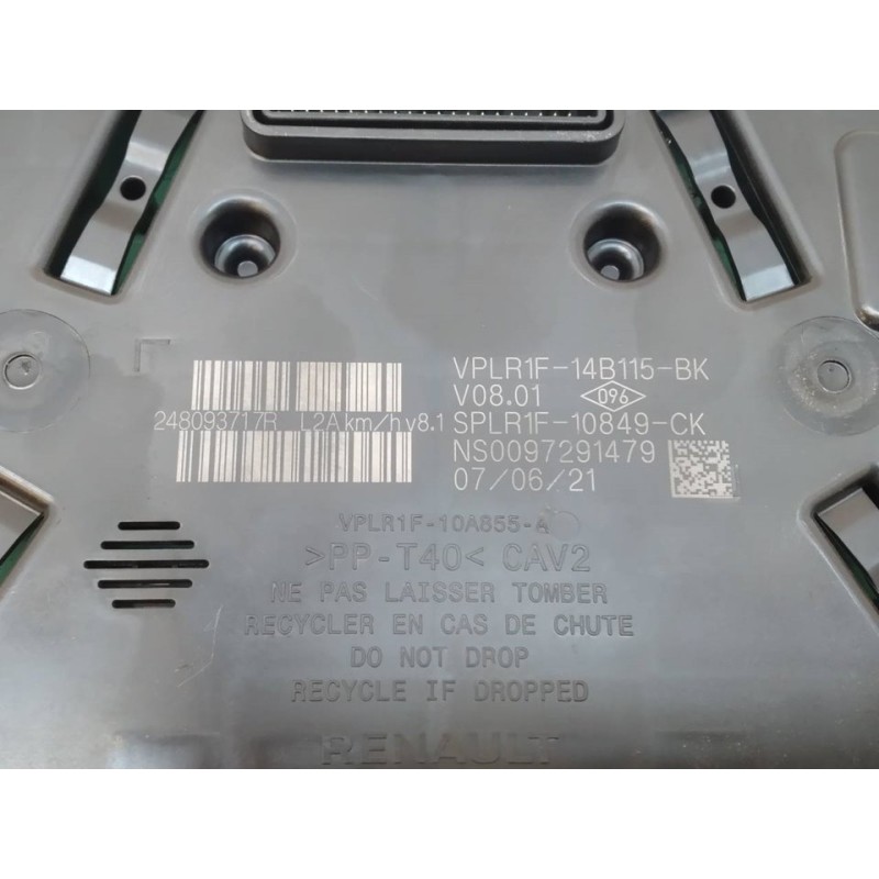 Recambio de cuadro instrumentos para dacia sandero iii stepway comfort referencia OEM IAM 248093717R VPLR1F14B115BK - Rojo 2