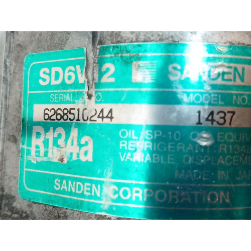 Recambio de compresor aire acondicionado para peugeot 807 (eb_) 2.2 hdi referencia OEM IAM 6268510244 1437 - Gris 2