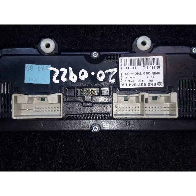 Recambio de mando climatizador para volkswagen golf vi (5k1) gtd referencia OEM IAM 5K0907044EA 5HB00974681 - Negro 4