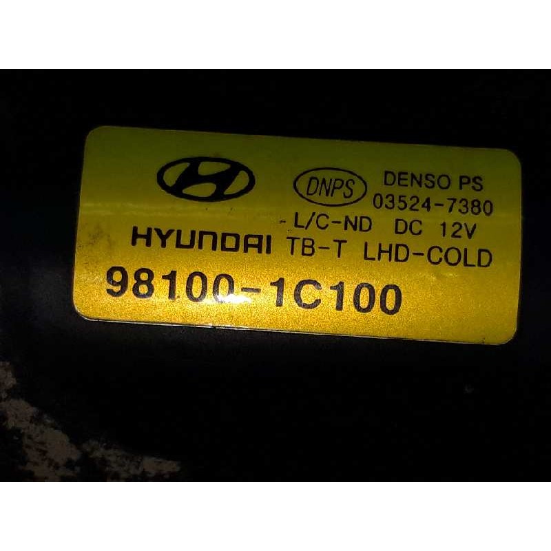 Recambio de motor limpia delantero para hyundai getz (tb) 1.1 básico referencia OEM IAM 981001C100 - Negro 4
