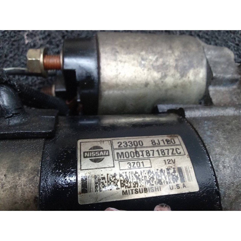 Recambio de motor arranque para nissan altima (l31) 3.5 referencia OEM IAM 233008J120 M000T87187ZC MITSUBISHI 6