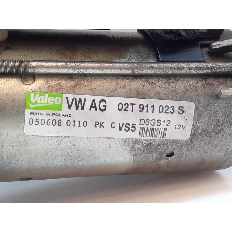 Recambio de motor arranque para volkswagen polo (9n3) united referencia OEM IAM 02T911023S - Rojo 3