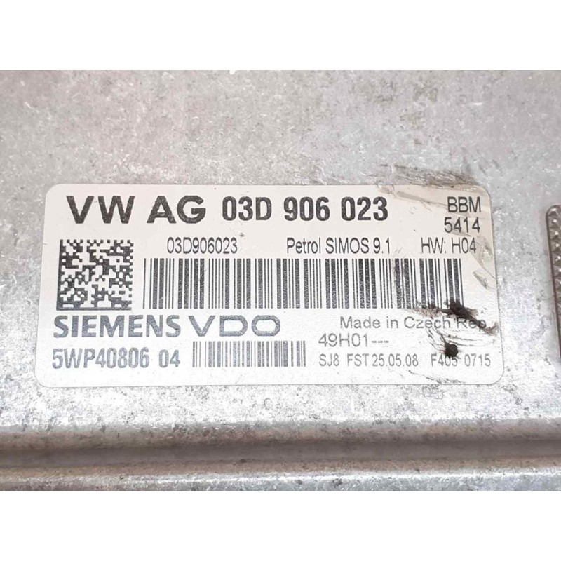 Recambio de centralita motor uce para volkswagen polo (9n3) united referencia OEM IAM VWAG03D906023  VDO - Rojo 2