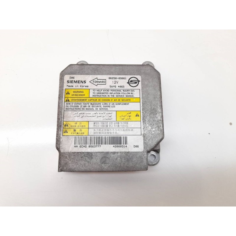 Recambio de centralita airbag para ssangyong kyron 200 xdi limited referencia OEM IAM 8625009061  SIEMENS