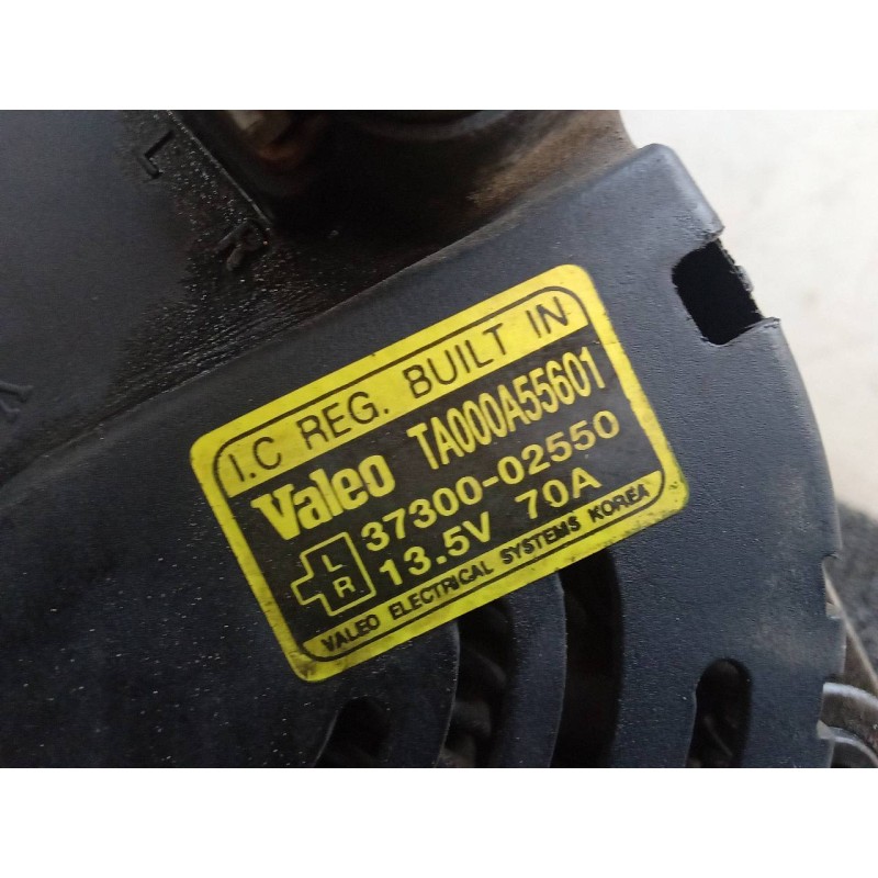 Recambio de alternador para hyundai getz (tb) 1.1 gl referencia OEM IAM TA000A55601 3730002550 VALEO 3