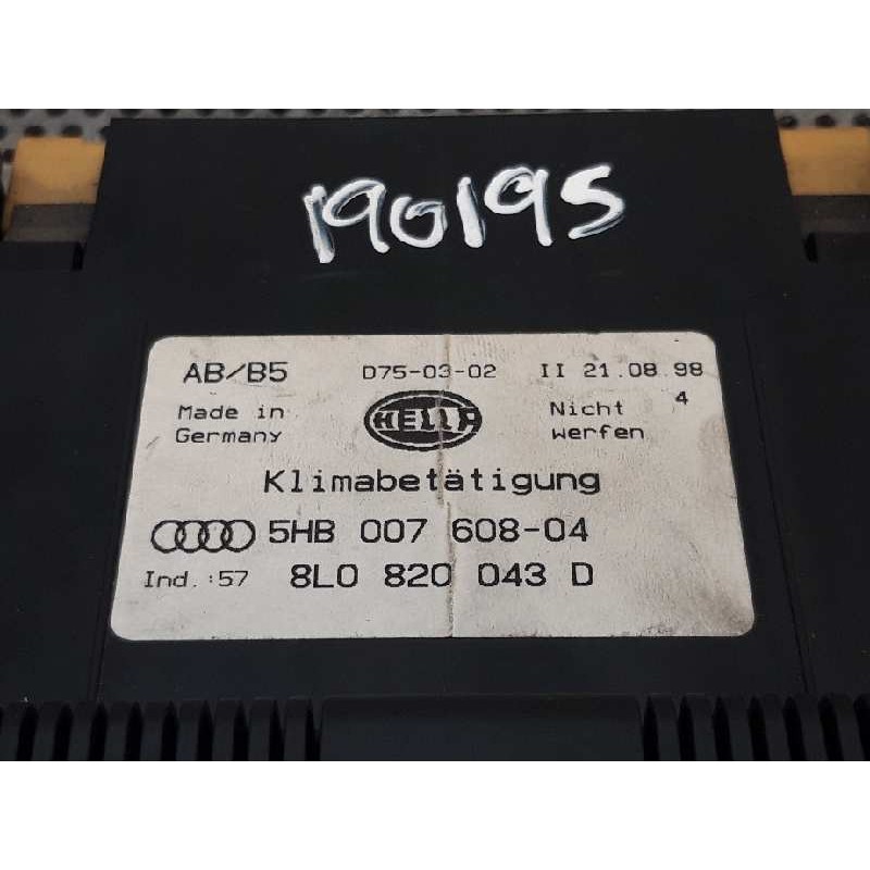 Recambio de mando climatizador para audi a3 (8l) 1.9 tdi referencia OEM IAM 5HB00760804 8L0820043D - Negro 3