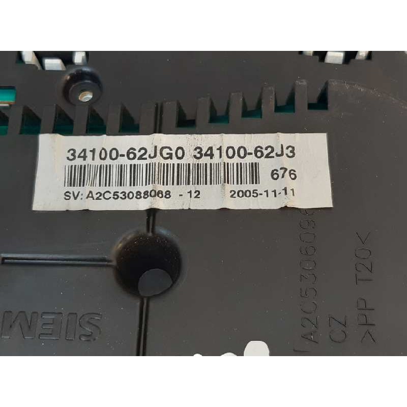 Recambio de cuadro instrumentos para suzuki swift berlina (mz) gl (5-ptas.) referencia OEM IAM 3410062JG0 3410062J3 - Negro 3