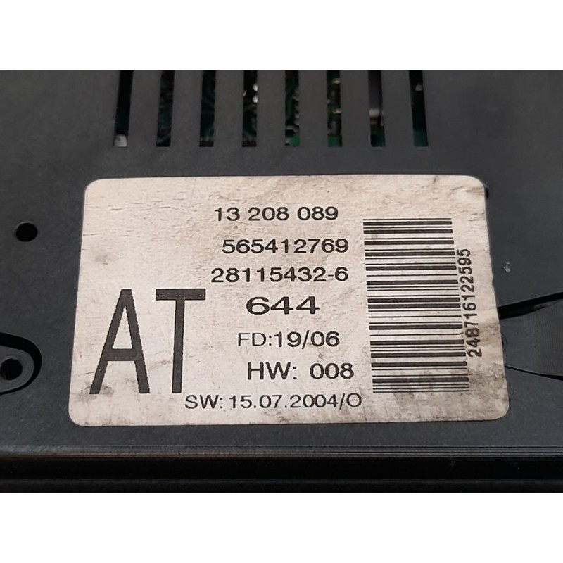Recambio de pantalla multifuncion para opel zafira b enjoy referencia OEM IAM 13208089 565412769 2
