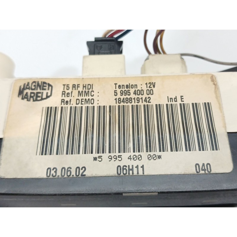 Recambio de mando calefaccion / aire acondicionado para peugeot 307 (3a/c) 1.4 hdi referencia OEM IAM 599540000 1848819142 - Azul 2