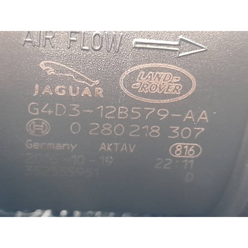 Recambio de caudalimetro para jaguar xe prestige referencia OEM IAM 0280218307 G4D312B579AA F00C2G8024 - Azul 3