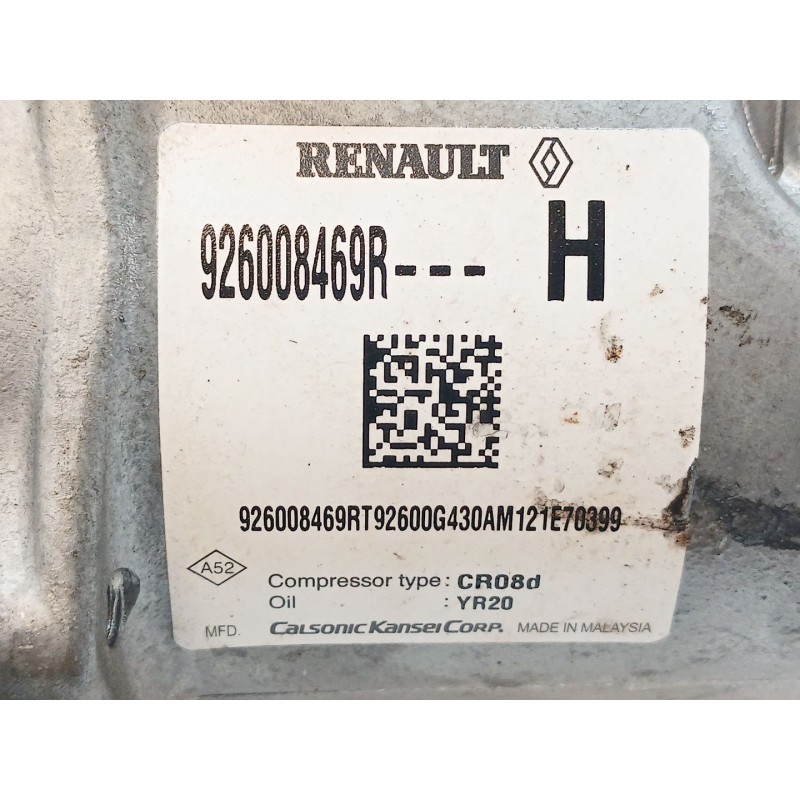 Recambio de compresor aire acondicionado para dacia sandero iii stepway comfort referencia OEM IAM 926008469R  CALSONIC - Rojo 2