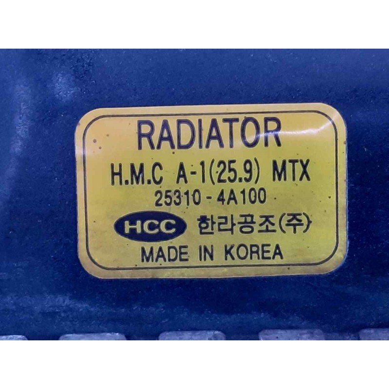 Recambio de radiador agua para hyundai h 1 starex h 1 starex td referencia OEM IAM 253104A100 3