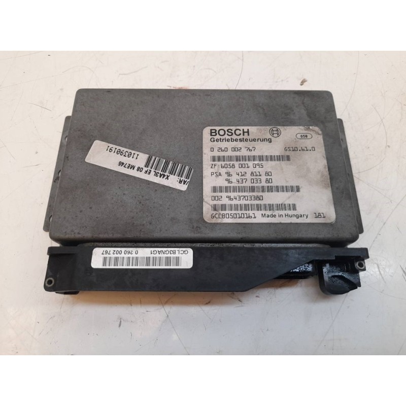 Recambio de centralita cambio automatico para citroën c5 berlina 3.0 v6 referencia OEM IAM 0260002767 9641281180 9643703380