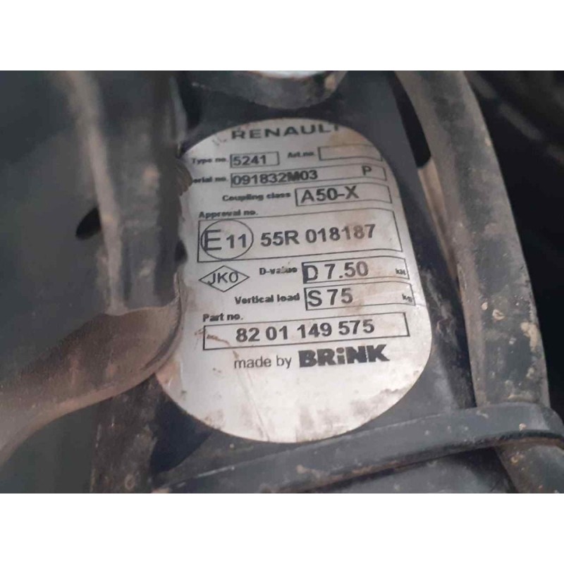 Recambio de enganche remolque para dacia dokker essential referencia OEM IAM 4
