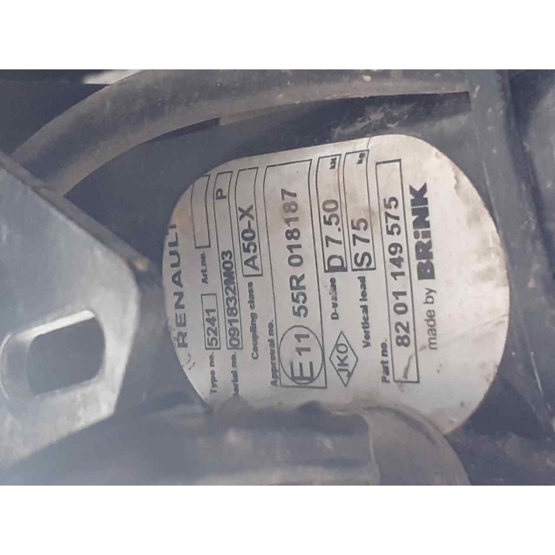 Recambio de enganche remolque para dacia dokker essential referencia OEM IAM 6
