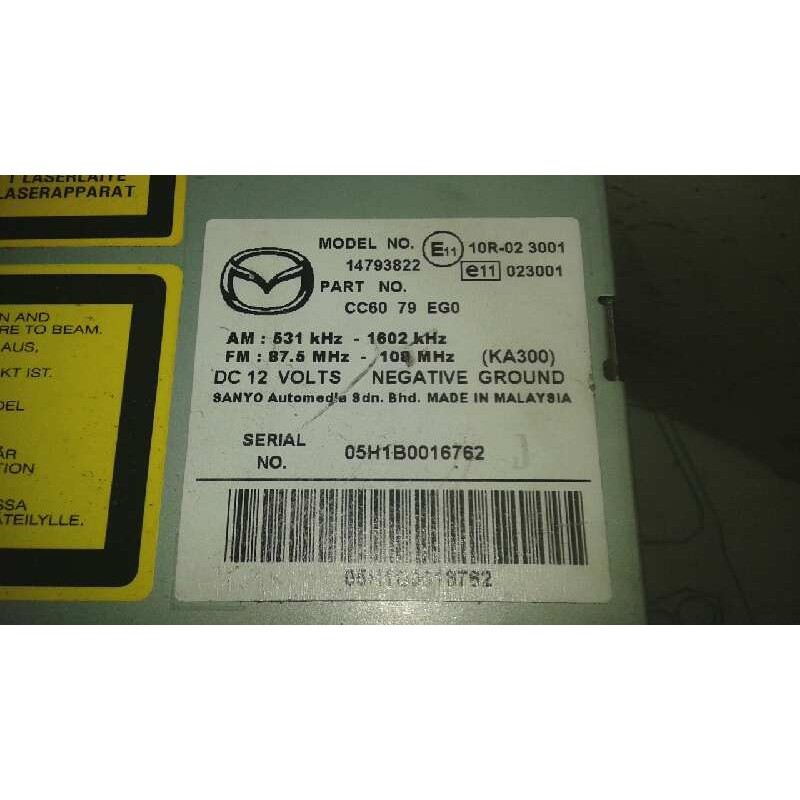 Recambio de sistema audio / radio cd para mazda 5 berl. (cr) 2.0 crtd sportive (105kw) referencia OEM IAM 14793822 2