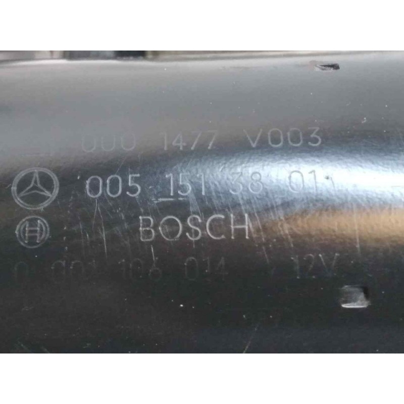 Recambio de motor arranque para smart coupe cdi pure referencia OEM IAM 0051513801 0001477V003 BOSCH 4