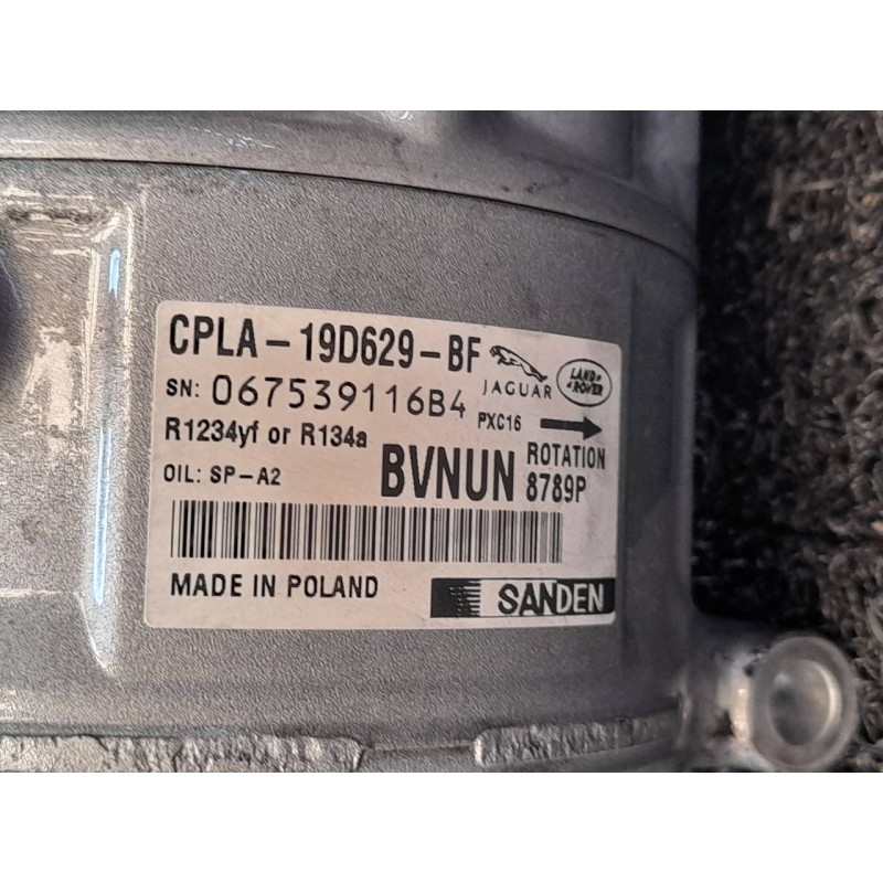 Recambio de compresor aire acondicionado para jaguar xe prestige referencia OEM IAM 8789P CPLA19D629BF SANDEN - Azul 7