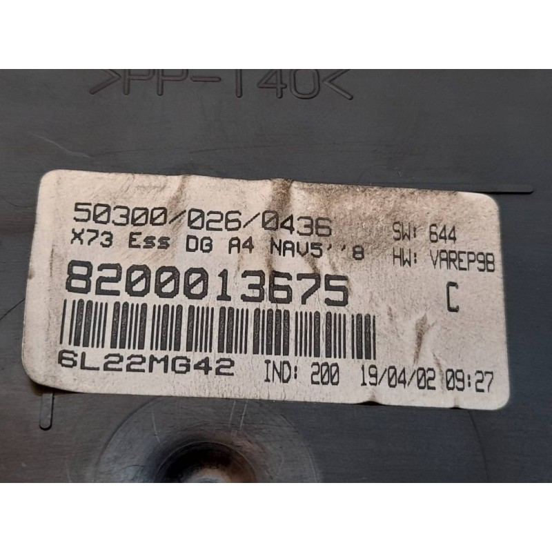 Recambio de cuadro instrumentos para renault vel satis (bj0) expression referencia OEM IAM 8200013675 503000260436 2