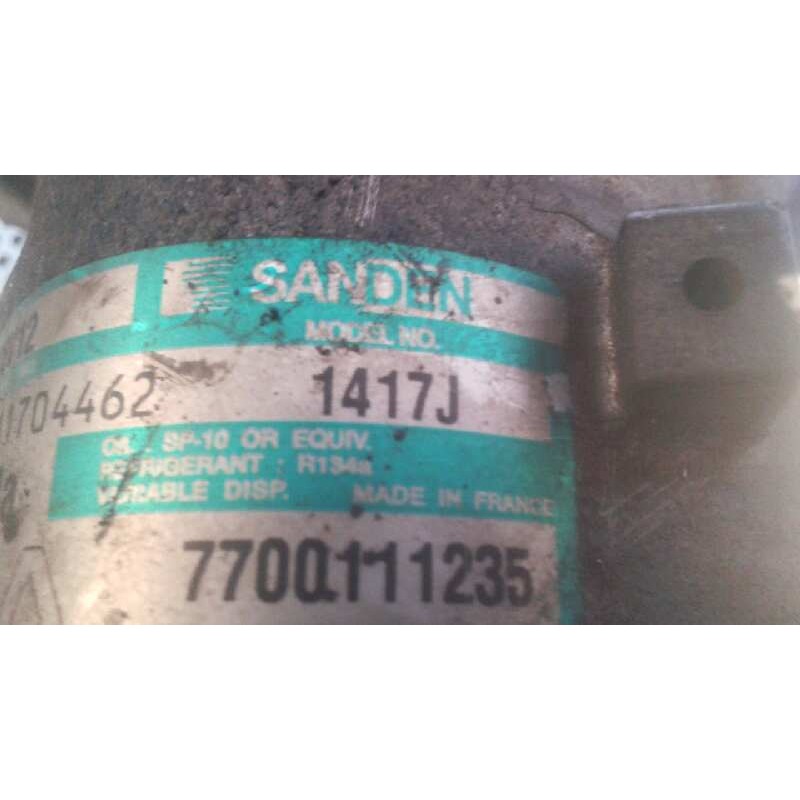 Recambio de compresor aire acondicionado para renault kangoo (f/kc0) authentique referencia OEM IAM 1417J 7700111235 - Blanco 4