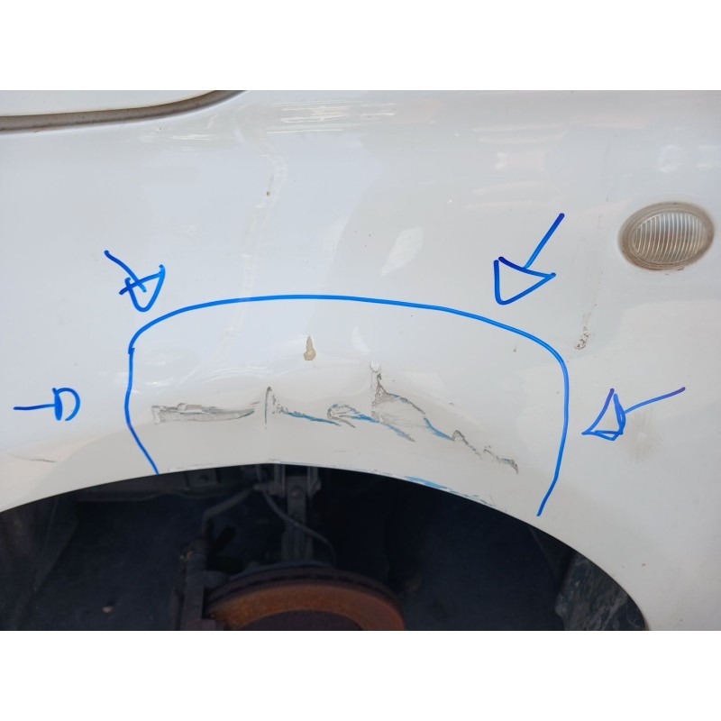Recambio de aleta delantera izquierda para fiat 500 (312_) 1.3 d multijet (312axb1a) referencia OEM IAM - Blanco 3